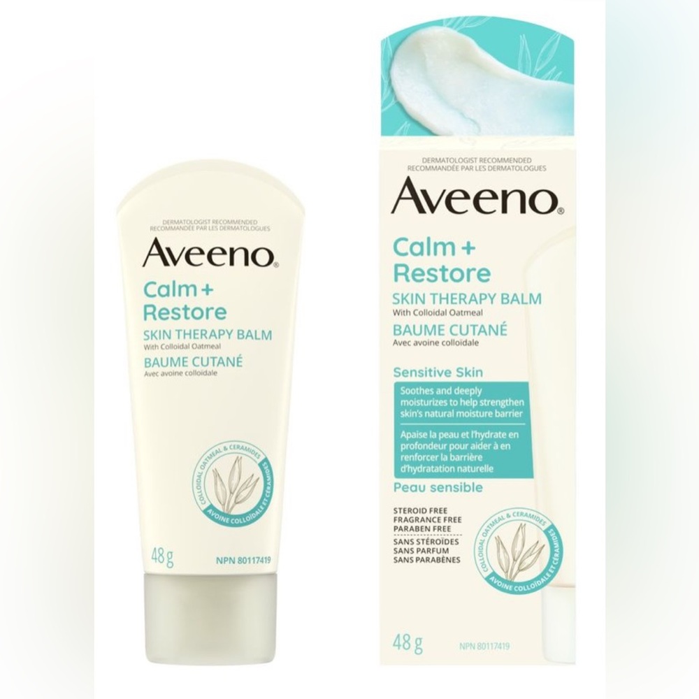 Aveeno Calm Restore Skin Therapy Balm NIB